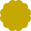 GL-27 - Etichette oro sagomate fiori - tipo/lito - d. 27 - 250 ff