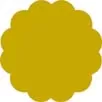 GL-27 - Etichette oro sagomate fiori - tipo/lito - d. 27 - 250 ff