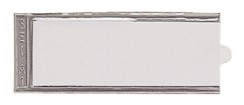 321100 - Portacartellini in PVC con fondo grigio mm. 24 x 63 - 500 pezzi
