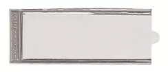 321100 - Portacartellini in PVC con fondo grigio mm. 24 x 63 - 500 pezzi