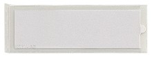 320412 - Portacartellini in PVC con fondo trasparente mm.32 x 88 - Pezzi 500