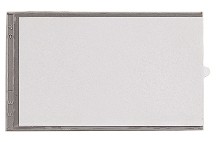 322400 - Portacartellini in PVC con fondo grigio mm. 65 x 100 - 500 pezzi