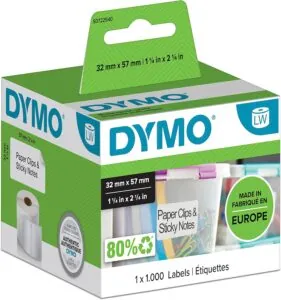 S0722540 - 11354 Etichette Dymo LW multiuso in carta bianca mm. 32 x 57 mm. - ORIGINALI