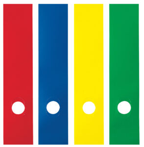 58012807 - Copridorso autoadesivo per registratori CDR P in PVC - BLU- mm. 70 x 345 - 200 pezzi