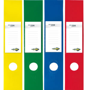 58012537 - Copridorso austoadesivo per registratori CDR in PVC - BLU - mm. 70 x 345 - 200 pezzi