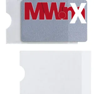 321131 - Porta carte di credito adesivi in PVC trasparente mm. 54 x 86 - 500 pezzi