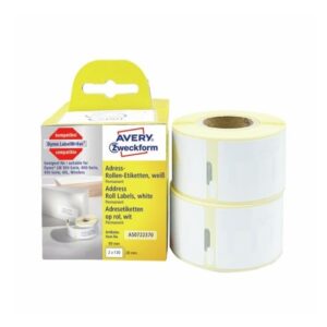 S0722370A - 99012 etichette Avery LW per indirizzi grandi bianche mm. 28 x 89 mm. Compatibili Dymo LW 300-, 400-, 450 SERIES, 4XL, WIRELESS